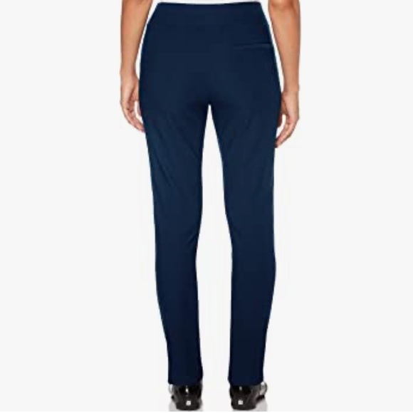 PGA TOUR Women's Pull-on Golf Pant with Tummy Control Medium Navy - Picture 2 of 10